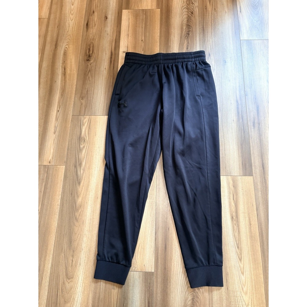 Under Armour Loose Fit Joggers Women's Large Black Pockets Athleisure